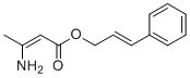 structure of CAS# 103909-86-0, 3-Amino Crotonic Acid Cinnamyl Ester
