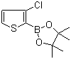 structure of CAS# 1040281-97-7, 3-Chlorothiophene-2-boronic acid pinacol ester