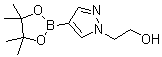 CAS # 1040377-08-9, 1-(2-Hydroxyethyl)-1H-pyrazole-4-boronic acid pinacol ester, 2-[4-(4,4,5,5-Tetramethyl-[1,3,2]dioxaborolan-2-yl)pyrazol-1-yl]ethanol