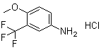 CAS 登录号：104044-32-8, 4-甲氧基-3-(三氟甲基)苯胺盐酸盐