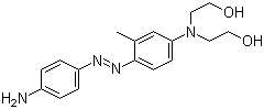 CAS # 104226-21-3, HC Yellow 7, 2-[[4-(4-Aminophenyl)azo-3-methylphenyl]-(2-hydroxyethyl)amino]ethanol