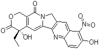 structure of CAS# 104267-73-4, 9-Hydroxy-10-nitrocamptothecin