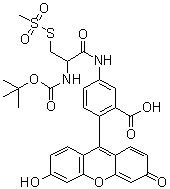 CAS 登录号：1042688-20-9, 2-[(叔丁氧羰基)氨基]-2-[(5-荧光素基)氨基羰基]乙基硫代甲烷磺酸酯