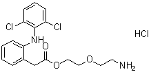 CAS # 1043448-31-2, 2-[(2,6-Dichlorophenyl)amino]benzeneacetic acid 2-(2-aminoethoxy)ethyl ester hydrochloride