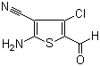 structure of CAS# 104366-23-6, 2-氨基-3-氰基-4-氯噻吩-5-甲醛