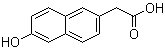 structure of CAS# 10441-46-0, 6-Hydroxy-2-naphthaleneacetic acid
