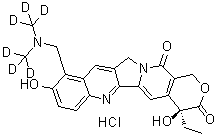 CAS # 1044746-98-6, (4S)-10-[[Di(methyl-d<sub>3</sub>)amino]methyl]-4-ethyl-4,9-dihydroxy-1H-pyrano[3',4':6,7]indolizino[1,2-b]quinoline-3,14(4H,12H)-dione hydrochloride