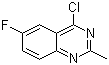 structure of CAS# 1044768-44-6, 4-氯-6-氟-2-甲基喹唑啉