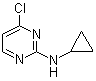 structure of CAS# 1044771-76-7, 4-Chloro-N-cyclopropyl-2-pyrimidinamine
