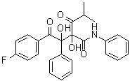 CAS 登录号：1046118-44-8, 5,6-二脱氧-1-C-(4-氟苯基)-5-甲基-2-C-苯基-3-C-[(苯基氨基)羰基]-己-4-酮糖