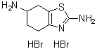 CAS # 104617-55-2, 4,5,6,7-Tetrahydrobenzothiazole-2,6-diamine dihydrobromide