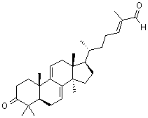 CAS # 104700-98-3, Ganoderal A, (24E)-3-Oxolanosta-7,9(11),24-trien-26-al
