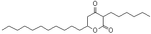 CAS # 104801-95-8, 3-Hexyldihydro-6-undecyl-2H-pyran-2,4(3H)-dione