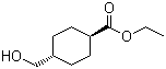 structure of CAS# 104802-52-0, trans-4-(Hydroxymethyl)cyclohexanecarboxylic acid ethyl ester
