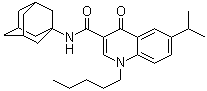 structure of CAS# 1048038-90-9, N-(金刚烷-1-基)-6-异丙基-4-氧代-1-戊基-1,4-二氢喹啉-3-甲酰胺