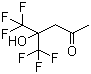 structure of CAS# 10487-10-2, 5,5,5-Trifluoro-4-hydroxy-4-(trifluoromethyl)-2-pentanone