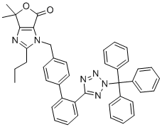 structure of CAS# 1048948-15-7, 奥美沙坦甲氧基米酯环状杂质N2-三苄基