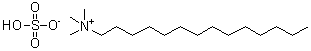 CAS 登录号：104903-23-3, N,N,N-三甲基-1-十四烷铵硫酸盐