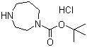 structure of CAS# 1049743-87-4, 六氢-1H-1,4-二氮杂卓-1-羧酸叔丁酯盐酸盐