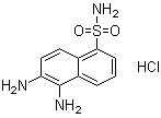 structure of CAS# 1049752-75-1, 5,6-Diamino-1-naphthalenesulfonamide hydrochloride (1:1)
