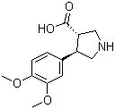 CAS 登录号：1049980-11-1, (3S,4R)-4-(3,4-二甲氧基苯基)吡咯烷-3-羧酸