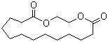 CAS # 105-95-3, Ethylene brassylate, 1,4-Dioxacycloheptadecane-5,17-dione, Ethylene undecane dicarboxylate