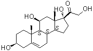 CAS # 1050-84-6, 3beta,11beta,17alpha,21-Tetrahydroxy-5-pregnen-20-one, Tetrahydroxypregnenolone