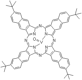 structure of CAS# 105011-00-5, 2,11,20,29-四叔丁基-2,3-萘酞菁氧钒