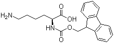 structure of CAS# 105047-45-8, N-芴甲氧羰基-L-赖氨酸