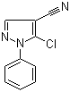 structure of CAS# 1050619-81-2, 5-氯-1-苯基-1H-吡唑-4-甲腈