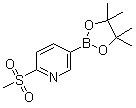 structure of CAS# 1052138-94-9, 2-(甲基磺酰基)吡啶-5-硼酸频哪醇酯