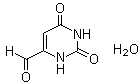 structure of CAS# 1052405-08-9, 1,2,3,6-Tetrahydro-2,6-dioxo-4-pyrimidinecarboxaldehyde hydrate (1:1)
