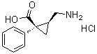 CAS 登录号：105310-28-9, 顺式-2-(氨基甲基)-1-苯基环丙烷羧酸盐酸盐