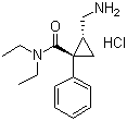 CAS 登录号：105310-47-2, (E)-2-(氨基甲基)-N,N-二乙基-1-苯基环丙甲酰胺盐酸盐