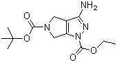 structure of CAS# 1053656-67-9, 5-tert-Butyl 1-ethyl 3-amino-3a,4,6,6a-tetrahydropyrrolo[3,4-c]pyrazole-1,5-dicarboxylate