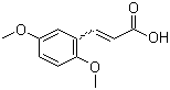 structure of CAS# 10538-51-9, 2,5-Dimethoxycinnamic acid