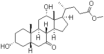 structure of CAS# 10538-65-5, (3alpha,5beta,12alpha)-3,12-二羟基-7-酮基胆烷-24-酸甲酯