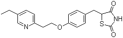CAS # 105390-47-4, 5-[4-[2-(5-Ethyl-2-pyridyl)ethoxy]benzyl]-2,4-thiazolidinedione