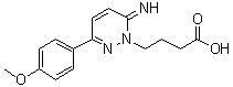 CAS 登录号：105538-73-6, 6-亚氨基-3-(4-甲氧基苯基)-1(6H)-哒嗪丁酸