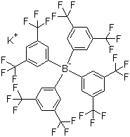 structure of CAS# 105560-52-9, 四[3,5-二(三氟甲基)苯基]硼酸钾盐