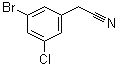 structure of CAS# 1056454-88-6, 3-Bromo-5-chlorobenzeneacetonitrile