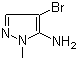 5-Amino-4-bromo-1-methylpyrazole molecular structure (CAS 105675-85-2)