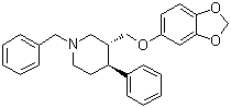 CAS 登录号：105813-40-9, 反式-(-)-3-[(1,3-苯并二氧杂环戊烯-5-基氧基)甲基]-4-苯基-1-苄基哌啶