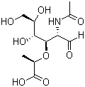 structure of CAS# 10597-89-4, N-乙酰胞壁酸
