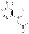structure of CAS# 105970-02-3, 1-(6-氨基-9H-嘌呤-9-基)-2-丙酮