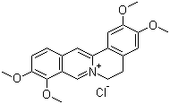 structure of CAS# 10605-02-4, Palmatine chloride