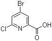 structure of CAS# 1060805-66-4, 4-溴-6-氯吡啶-2-羧酸