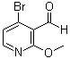 structure of CAS# 1060806-59-8, 4-溴-2-甲氧基-3-吡啶甲醛