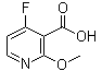 structure of CAS# 1060806-71-4, 4-氟-2-甲氧基-3-吡啶羧酸