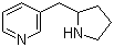 CAS # 106366-28-3, 3-(2-Pyrrolidinylmethyl)pyridine, 3-[(Pyrrolidin-2-yl)methyl]pyridine